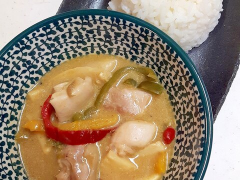 グリーンカレーの素で！タイ風カレーを簡単に♪